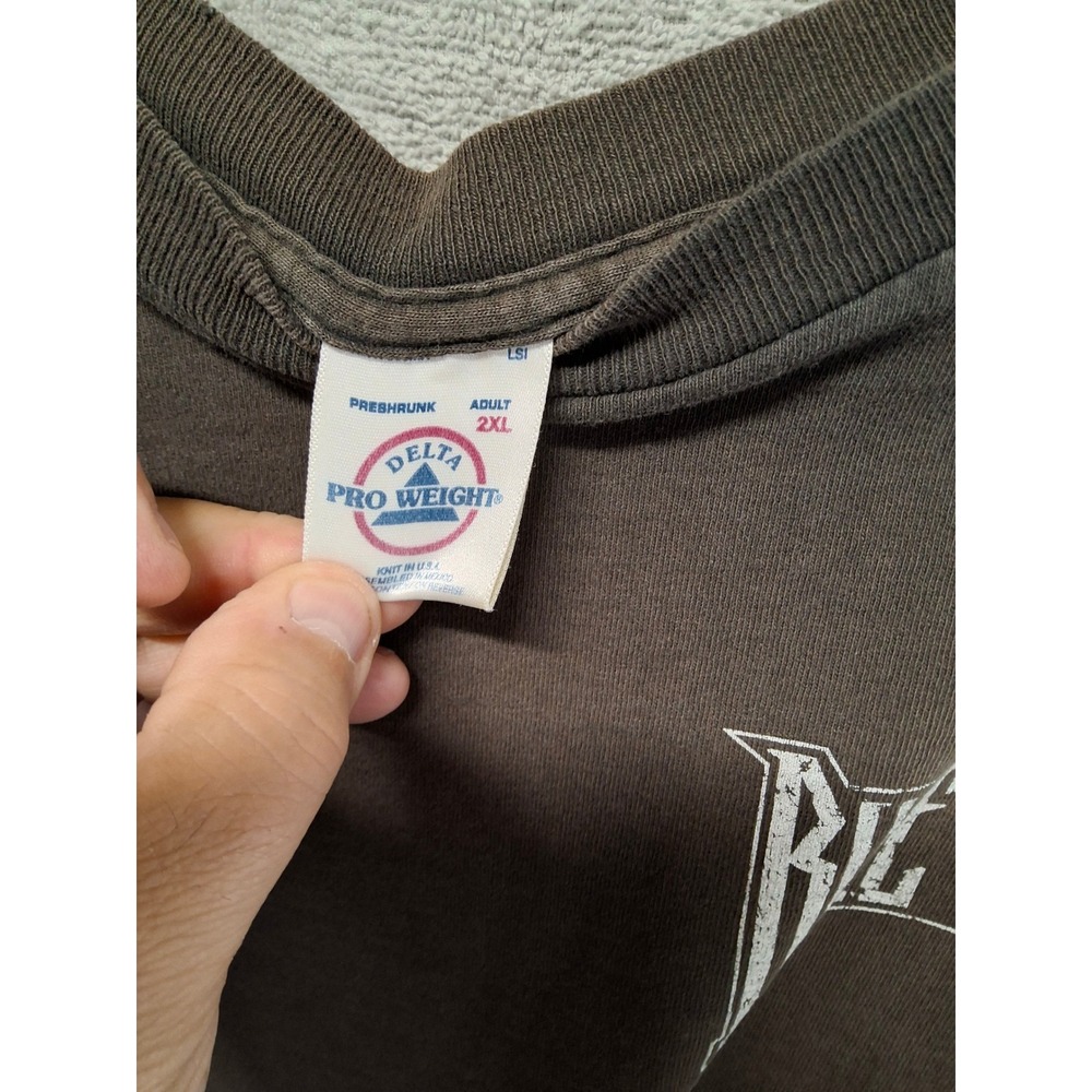 VintageDelta Pro Weight Bike Week MotorcycleT-Shirt Brown 2XLJ&P Cycles Flame b3 - Picture 2 of 3